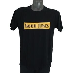 Vintage Good Times Cigarillo Logo Black T-Shirt Mens L backwoods swisher sweet